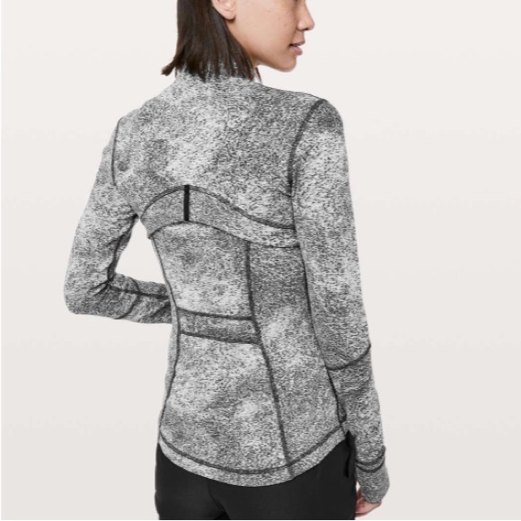 Lululemon Define Jacket Luon, Spray Jacquard White/Black, Size 12 - Picture 2 of 9